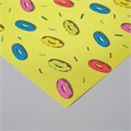 Бумага для скрапбукинга "Пончики" плотность 180 гр набор 5 шт 30,5х32 см 10718296 - фото 16937772