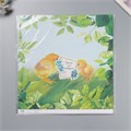 Бумага для скрапбукинга "Цыплята на траве" плотность 180 гр набор 5 шт 30,5х32 см 10718331 - фото 16937849