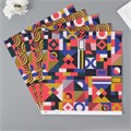 Бумага для скрапбукинга двусторонняя "Color geometry" плотность 180 гр набор 5 шт 30,5х32 см   10718 10718344 - фото 16937879