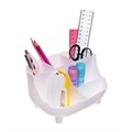 Подставка для пишущих принадлежностей, 6 отделений, с наклейками, Calligrata, белая 10577606 - фото 16938278
