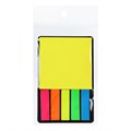 Набор Блок-закладки с липким краем пластик 20л*5 цветов флуор, 45*12мм, блок 30л, 76*76 мм   1053067 10530674 - фото 16938387