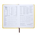 Ежедневник недатированный, А5, 140л, клетка, обл.кожзам, с хлястиком, Цветы, желтый 10536937 - фото 16938555