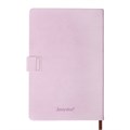 Ежедневник недатированный, А5, 140л, клетка, обл.кожзам, с хлястиком, Цветы, сиреневый 10536939 - фото 16938585