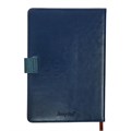 Органайзер на кольцах, А5, 128л, клетка, обл.кожзам, с хлястиком, Узоры, синий 10536958 - фото 16938751