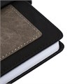 Ежедневник недатированный, А5, 140л, клетка, обл.кожзам, на кнопке, Черный/серый 10536962 - фото 16938783