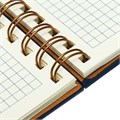Органайзер на гребне, А5, 80л, клетка, обл.кожзам, с хлястиком, синий 10536979 - фото 16938866 Органайзер на гребне, А5, 80л, клетка, обл.кожзам, с хлястиком, синий 10536979 - фото 16938866