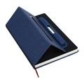 Ежедневник недатированный A5, 96л, лин, держатель для телефона/планшета/ручки, Синий 10537022 - фото 16938915