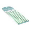 Блок-закладка с липким краем пластик 20л х 8 листов, зеленая полоска,140мм х 6мм CALLIGRATA   105326 10532631 - фото 16939111