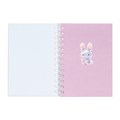 Записная книжка подарочная на гребне 80л,линия, цветной блок,обложка ПВХ 3D Зайка(17,6х13,5см)   105 10539941 - фото 16939360