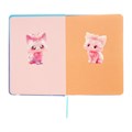 Записная книжка подарочная 96л,линия, цветной срез,обложка ПВХ 3D Кошка (17,7х12,4см) 10539963 - фото 16939500