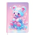 Записная книжка подарочная 96л,линия, цветной срез,обложка ПВХ 3D Мишка (17,7х12,4см) 10539971 - фото 16939559