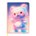 Записная книжка подарочная 96л,линия, цветной срез,обложка ПВХ 3D Мишка (17,7х12,4см) 10539974 - фото 16939586