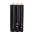 Набор карандашей чернографитных 10 штук (6В, 4В, 3В, 2В, В, В, НВ, НВ, Н, 2Н) 10325519 - фото 16940249