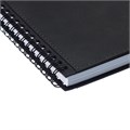 Записная книжка А4, 96 листов на гребне ESCALADA, интегральная обложка из искусственной кожи, тиснение фольгой, блок 70 г/м2, чёрный 10548881 - фото 16940451