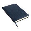 Ежедневник недатированный, A5, 136 листов, кожзам, deVENTE. Seattle, твердая обложка с поролоном, термотиснение, перфорация, ляссе, блок 70%, синий 10815495 - фото 16941312