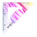 Набор геометрический гибкий силиконовый (линейка 30см+2 угольника+транспортир) Градиент 10553228 - фото 16941621