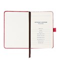 Ежедневник недатированный, формат А6, 100 листов, в клетку, обложка кожзам, на резинке, красный 10710086 - фото 16942303