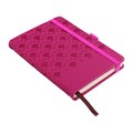 Ежедневник недатированный, формат А6, 100 листов, в клетку, обложка кожзам, на резинке, розовый 10710092 - фото 16942340