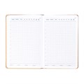 Ежедневник недатированный, обложка ПВХ, формат А5, 140 л, клетка, с хлястиком, Бежевый 10710102 - фото 16942395