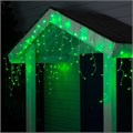 Гирлянда «Бахрома» 4 × 0.6 м, IP44, прозрачная нить, 180 LED, свечение зелёное, 8 режимов, 220 В 187268 - фото 16951566