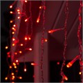 Гирлянда «Бахрома» 4 × 0.6 м, IP44, прозрачная нить, 180 LED, свечение красное, 8 режимов, 220 В 187270 - фото 16951580