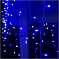Гирлянда «Бахрома» 3 × 0.6 м, IP44, УМС, прозрачная нить, 160 LED, свечение синее, 220 В 187278 - фото 16951615