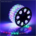 Световой шнур Luazon Lighting 11 мм, IP65, 100 м, 24 LED/м, 220 В, 2W, постоянное свечение, свечение мульти 767713 - фото 16952615