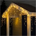 Гирлянда «Бахрома» 3 × 0.6 м, IP44, УМС, белая нить, 160 LED, свечение тёплое белое, 220 В 1080180 - фото 16953179