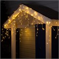 Гирлянда «Бахрома» 4 × 0.6 м, IP44, прозрачная нить, 180 LED, свечение тёплое белое, 8 режимов, 220 В 1080153 - фото 16953198