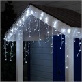 Гирлянда «Бахрома» 3 × 0.6 м, IP44, УМС, белая нить, 160 LED, свечение белое, 220 В 1080174 - фото 16953321