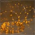 Световой шнур Luazon Lighting 10 мм, IP65, 5 м, 24 LED/м, 220 В, 8 режимов, свечение жёлтое 1589823 - фото 16953991