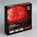 Световой шнур Luazon Lighting 10 мм, IP65, 10 м, 24 LED/м, 220 В, 8 режимов, свечение красное 1589829 - фото 16954035