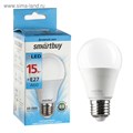 Лампа cветодиодная Smartbuy, E27, A60, 15 Вт, 4000 К, дневной белый свет 1943825 - фото 16954130