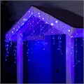 Гирлянда «Бахрома» 4 × 0.6 м, IP44, белая нить, 180 LED, свечение синее, 8 режимов, 220 В 2361676 - фото 16954818