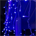Гирлянда «Бахрома» 4 × 0.6 м, IP44, белая нить, 180 LED, свечение синее, 8 режимов, 220 В 2361676 - фото 16954820