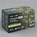 Гирлянда «Бахрома» 3 × 0.9 м, IP44, УМС, прозрачная нить, 232 LED, свечение тёплое белое, 220 В 2361650 - фото 16954992