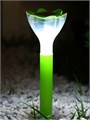 Садовый светильник на солнечной батарее «Цветок зелёный», 6 × 29 × 6 см, 1 LED, свечение белое 2996757 - фото 16955878