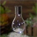 Садовый светильник на солнечной батарее «Лампочка», 8 × 14 × 8 см, 5 LED, свечение белое 2997286 - фото 16955982