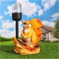 Садовый фонарь "Белка с орешком под фонарем" 24х24см 3622928 - фото 16956028