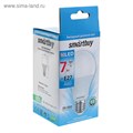 Лампа светодиодная Smartbuy, E27, А60, 7 Вт, 6000 К, холодный белый свет 3804023 - фото 16956419 Лампа светодиодная Smartbuy, E27, А60, 7 Вт, 6000 К, холодный белый свет 3804023 - фото 16956419