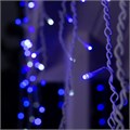 Гирлянда «Бахрома» 4 × 0.6 м, IP44, белая нить, 180 LED, свечение синее, мерцание белым, 220 В 3584222 - фото 16957343