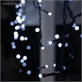 Гирлянда «Бахрома» 3 × 0.6 м, IP44, УМС, тёмная нить, 160 LED, свечение белое, мерцание белым, 220 В 3584176 - фото 16957619