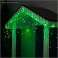 Гирлянда «Бахрома» 3 × 0.6 м, IP44, УМС, тёмная нить, 160 LED, свечение зелёное, мерцание белым, 220 В 3584180 - фото 16957645