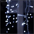 Гирлянда «Бахрома» 4 × 0.6 м, IP44, прозрачная нить, 180 LED, свечение белое, мерцание белым, 220 В 3584219 - фото 16958011