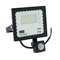 Прожектор светодиодный, 30 Вт, 2700 Лм, 6500К, Датчик движения, IP66 3548886 - фото 16958270