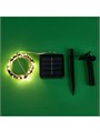 Гирлянда «Нить» 10 м роса, IP44, серебристая нить, 100 LED, свечение тёплое белое, 2 режима, солнечная батарея 4137019 - фото 16959576