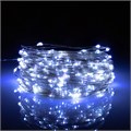 Гирлянда «Нить» 20 м роса, IP44 серебристая нить, 200 LED, свечение белое, 2 режима, солнечная батарея 4137025 - фото 16959589