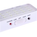 Светильник аварийный светодиодный, 30 LED, 3 Вт, AC/DC, 220 В, аккум. Lead Acid, белый 4508101 - фото 16961226