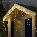 Гирлянда «Бахрома» 3 × 0.6 м, IP44, УМС, прозрачная нить, 160 LED, свечение тёплое белое, мерцание белым, 220 В 4356983 - фото 16961250