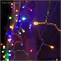 Гирлянда «Бахрома» 3 × 0.6 м, IP44, УМС, прозрачная нить, 160 SMD-LED, свечение мульти, 220 В 4356988 - фото 16961270